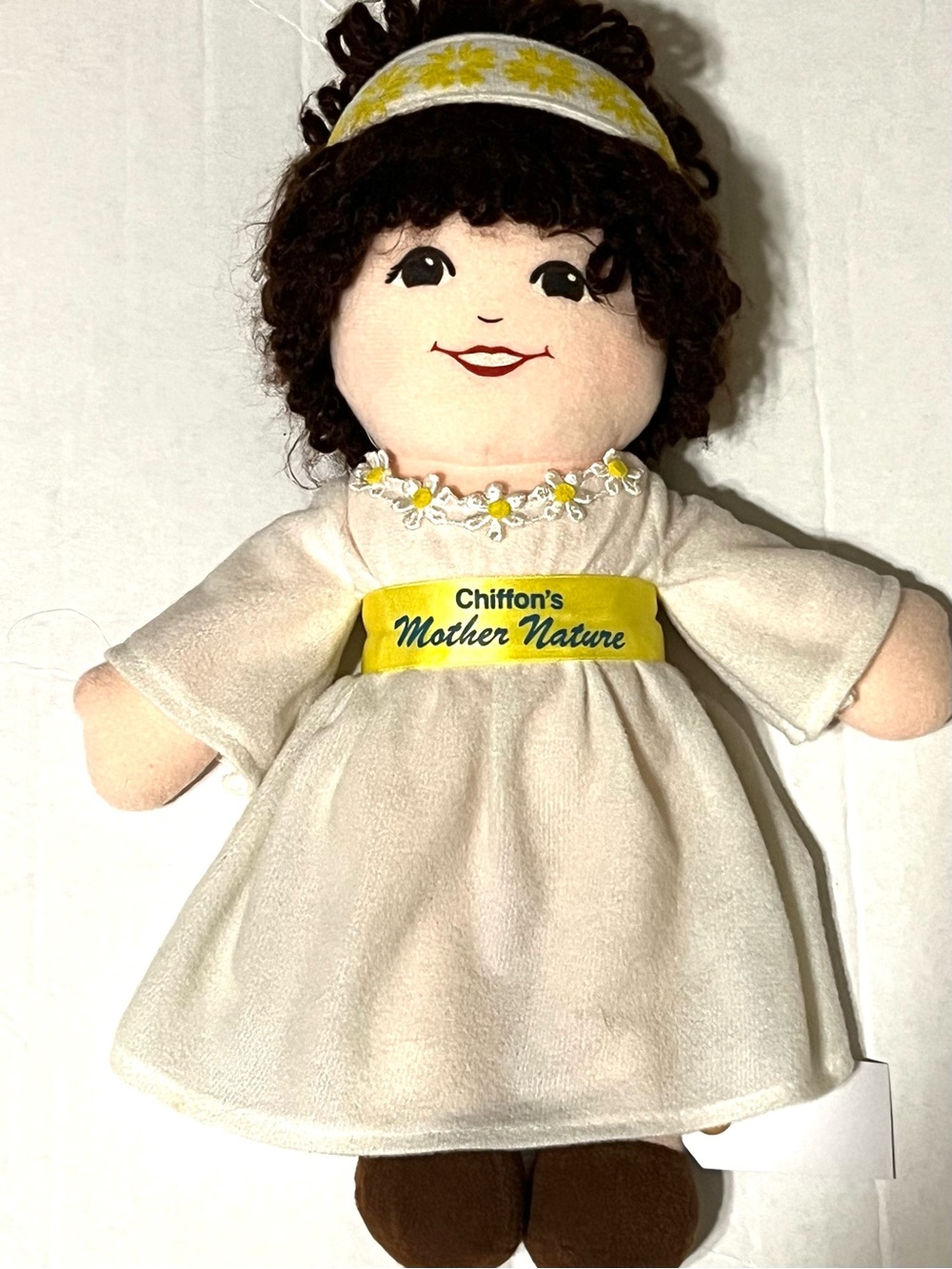 Chiffon's "Mother Nature" Soft Doll - Cream Dress with Yellow Accents